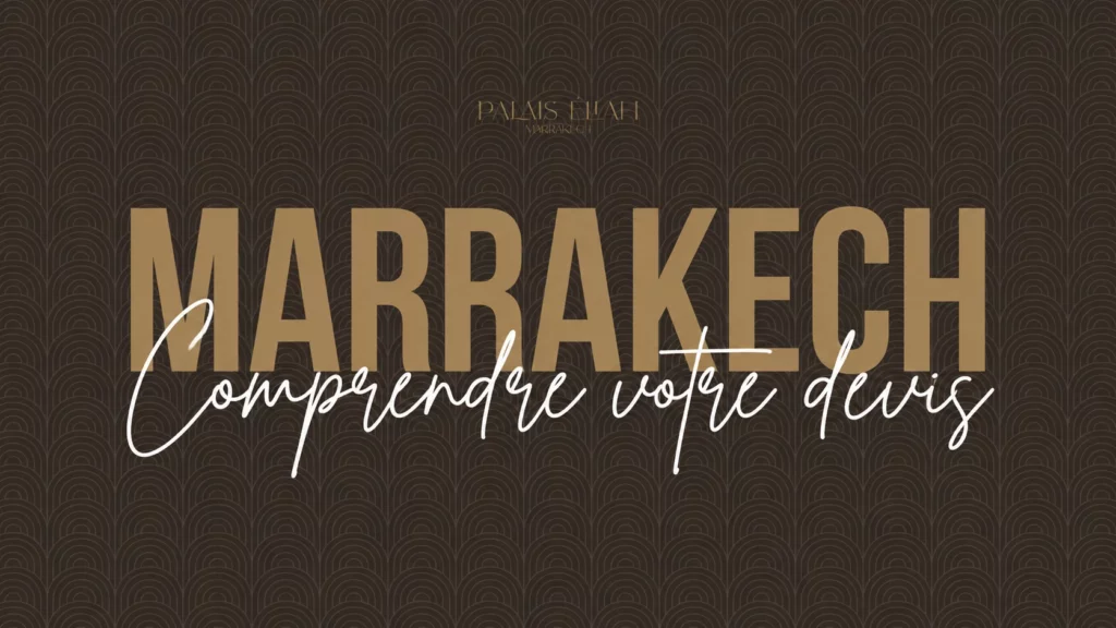 Marrakech — inclusions et options — Palais Eliah
